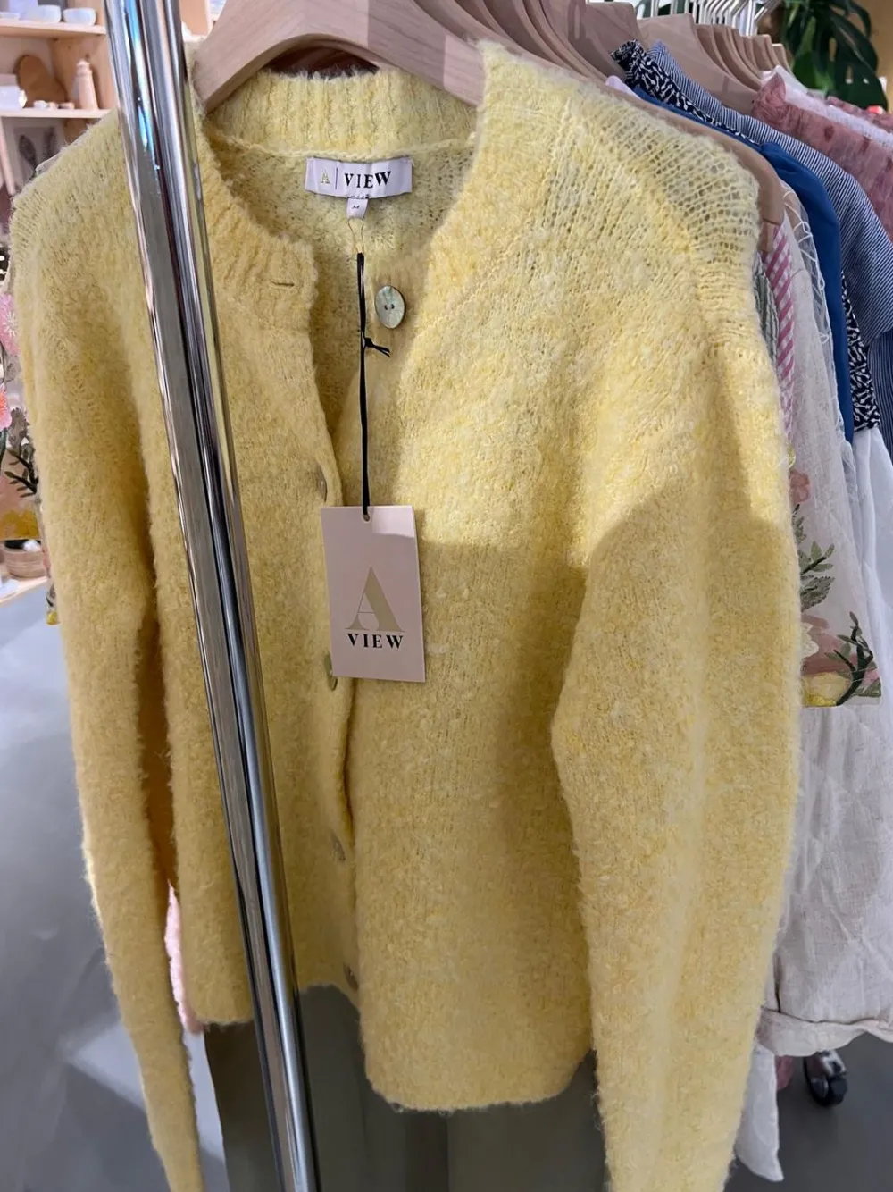 Best Audrey new knit cardigan079 light yellow Vesten