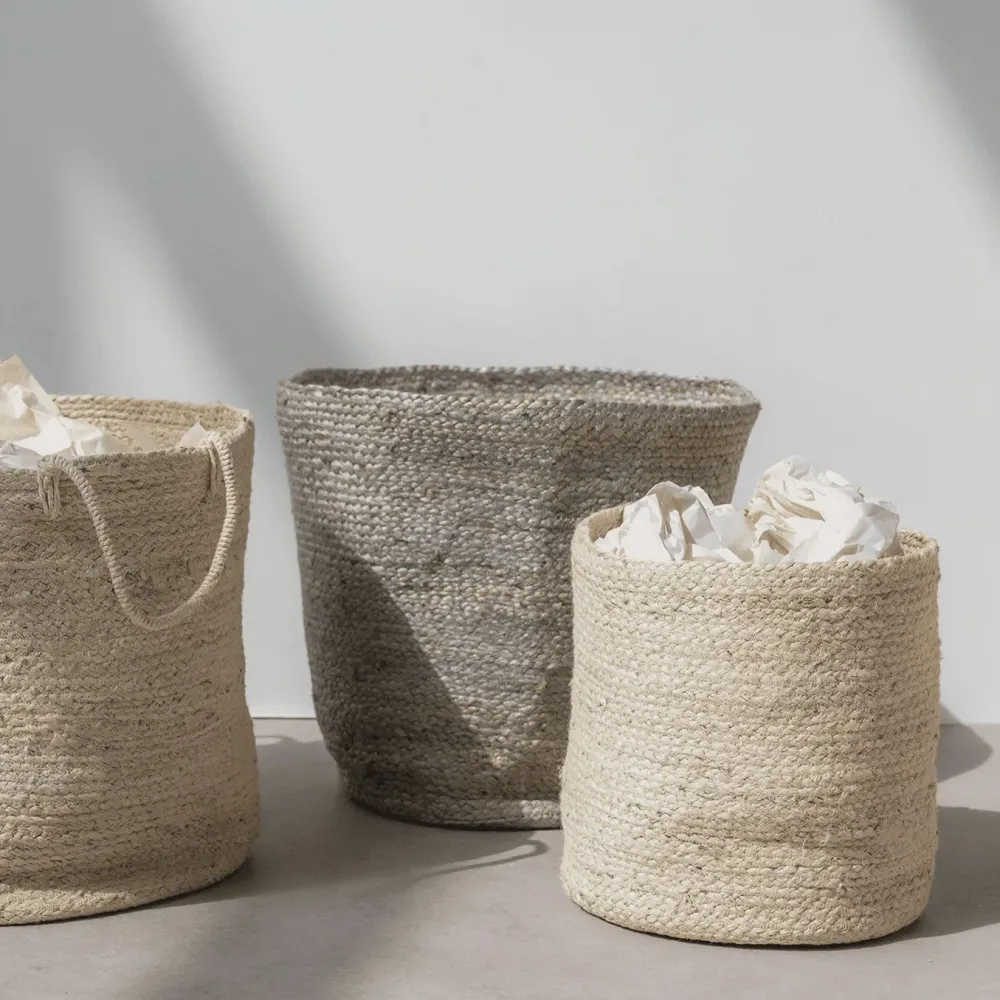 New Basket jute blond, Ø30 cm Manden & Opbergen | Cadeau