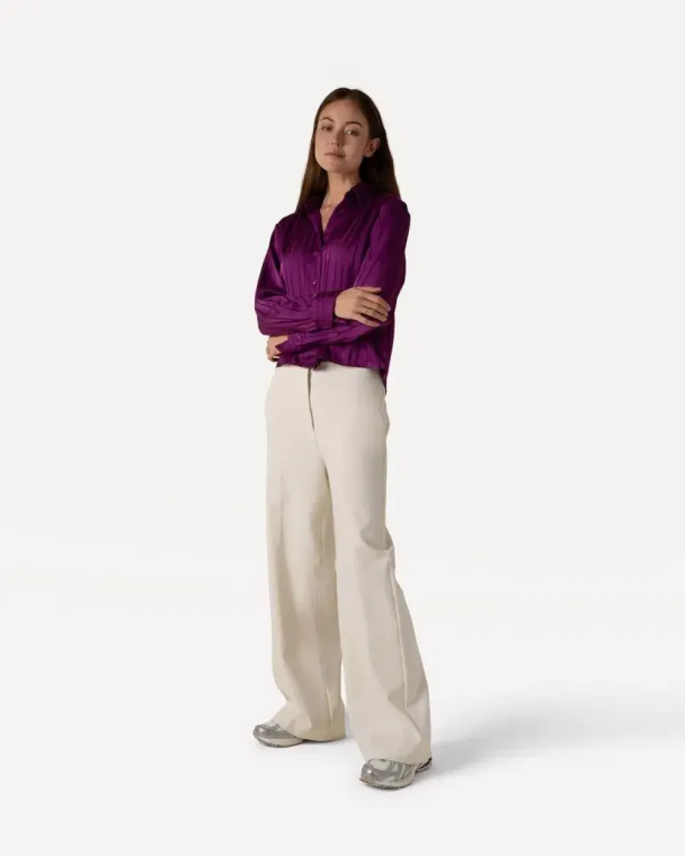 Online Cate shirt l/sGrape juice Blouses