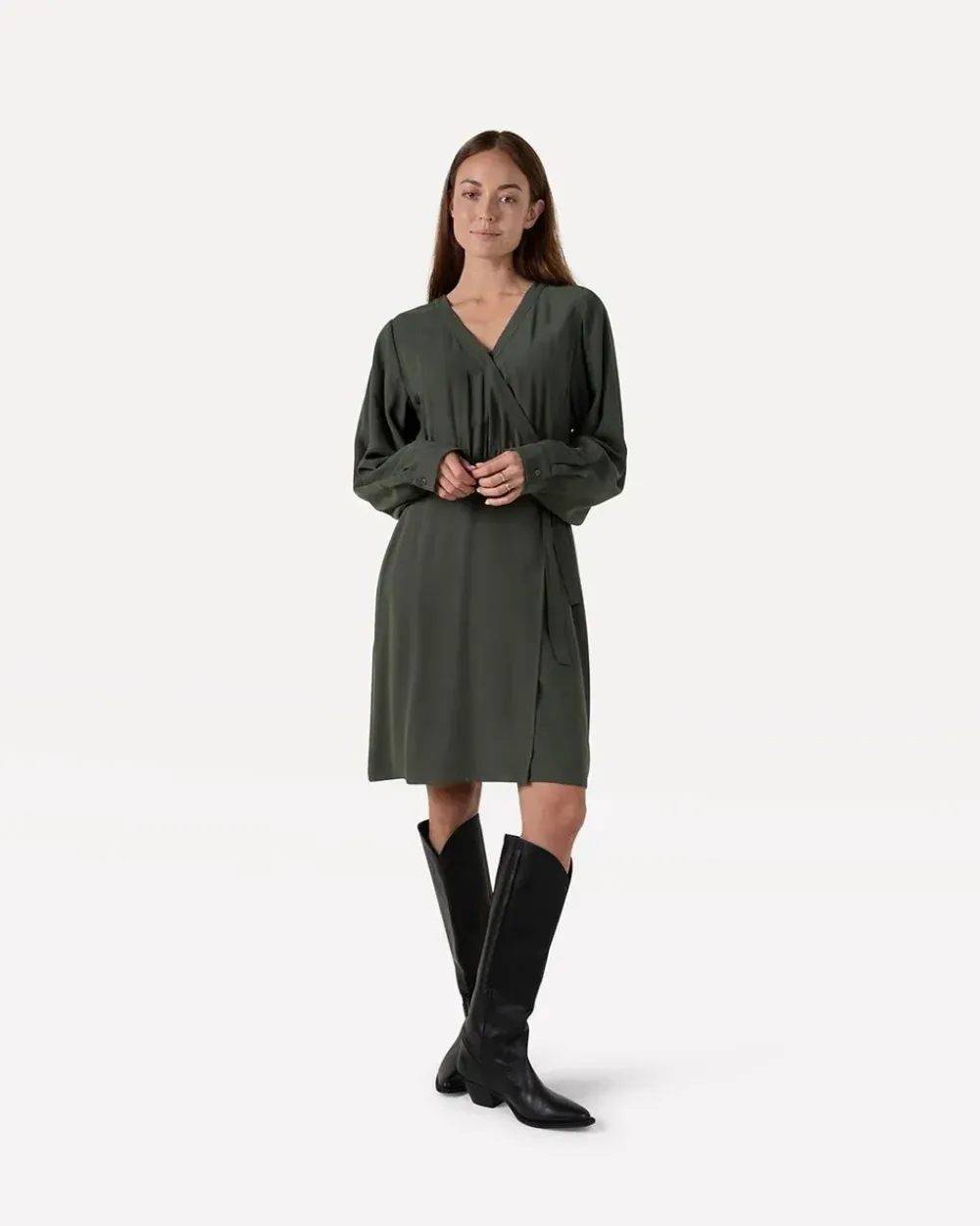 Outlet Claudia dress l/sDeep depths Jurken