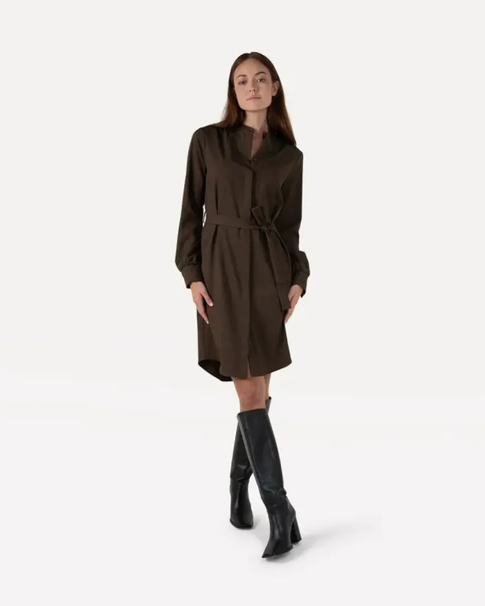 Online Dalyce dress l/sSlate black Jurken