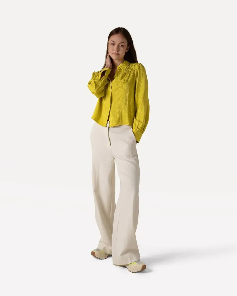 Best Giorgia shirt l/sWarm Olive Blouses