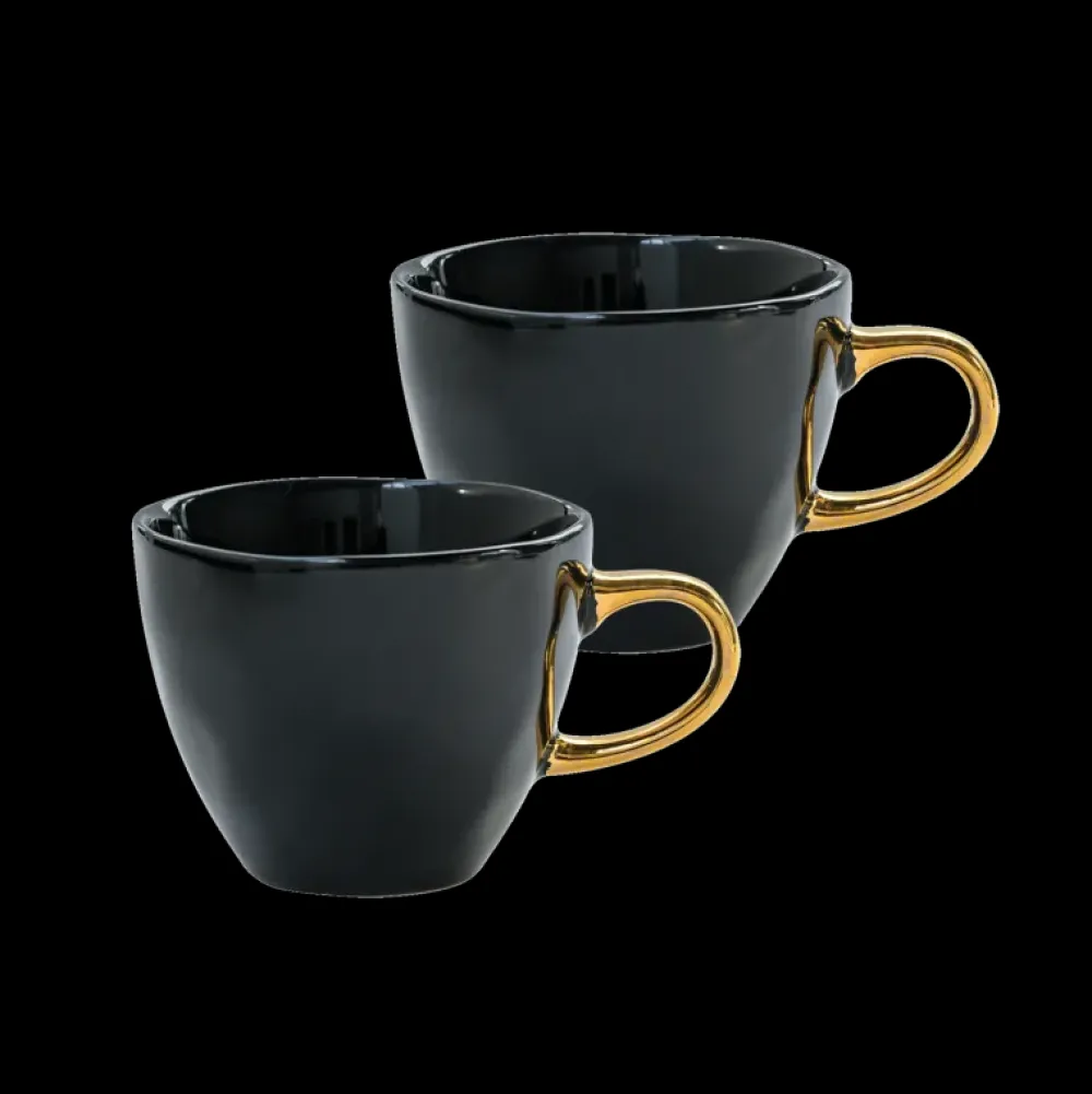New Good Morning Cup Mini - s/2 in giftpack - black Keuken & Tafelen | Cadeau