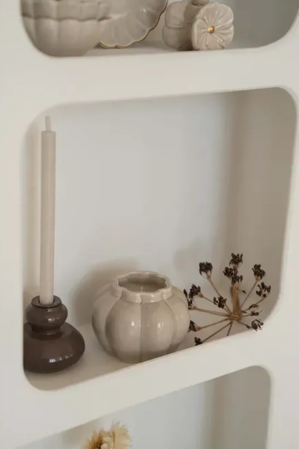 Outlet keramieken geurkaars beige Kaarsen & Kandelaars | Cadeau
