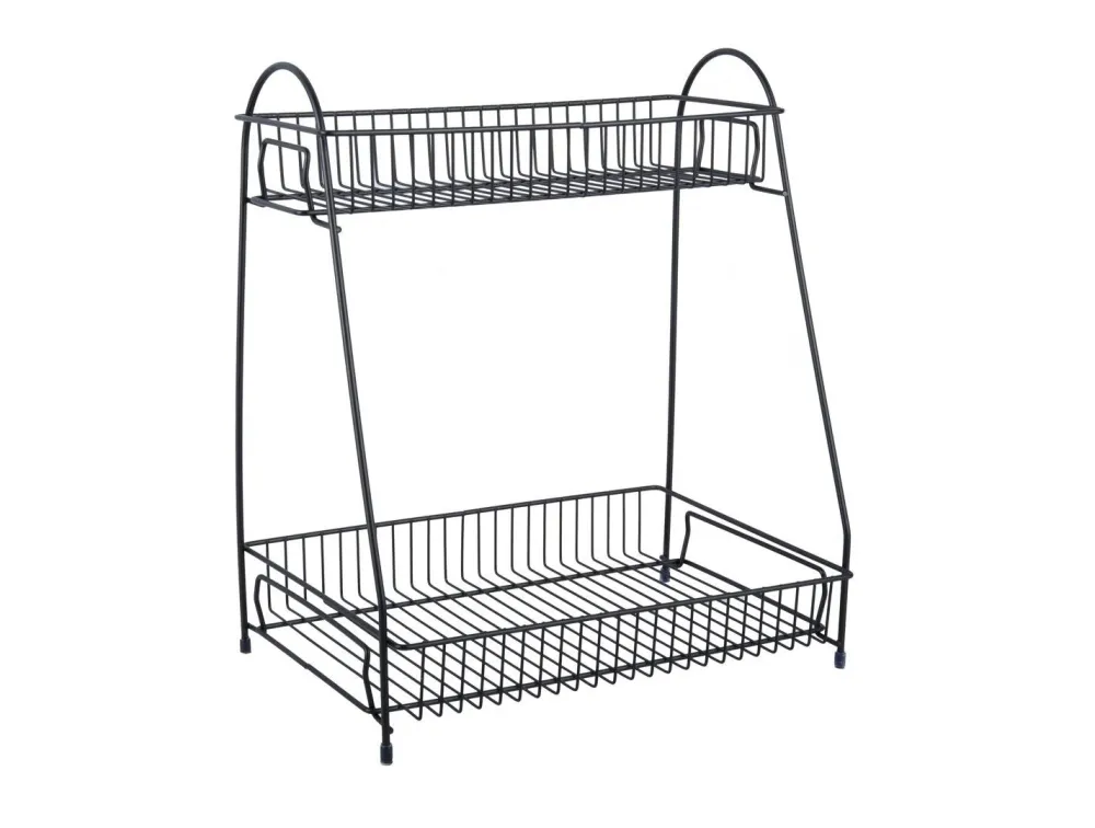 Online Kitchen rack Tidy black - 2 laags Keuken & Tafelen | Cadeau