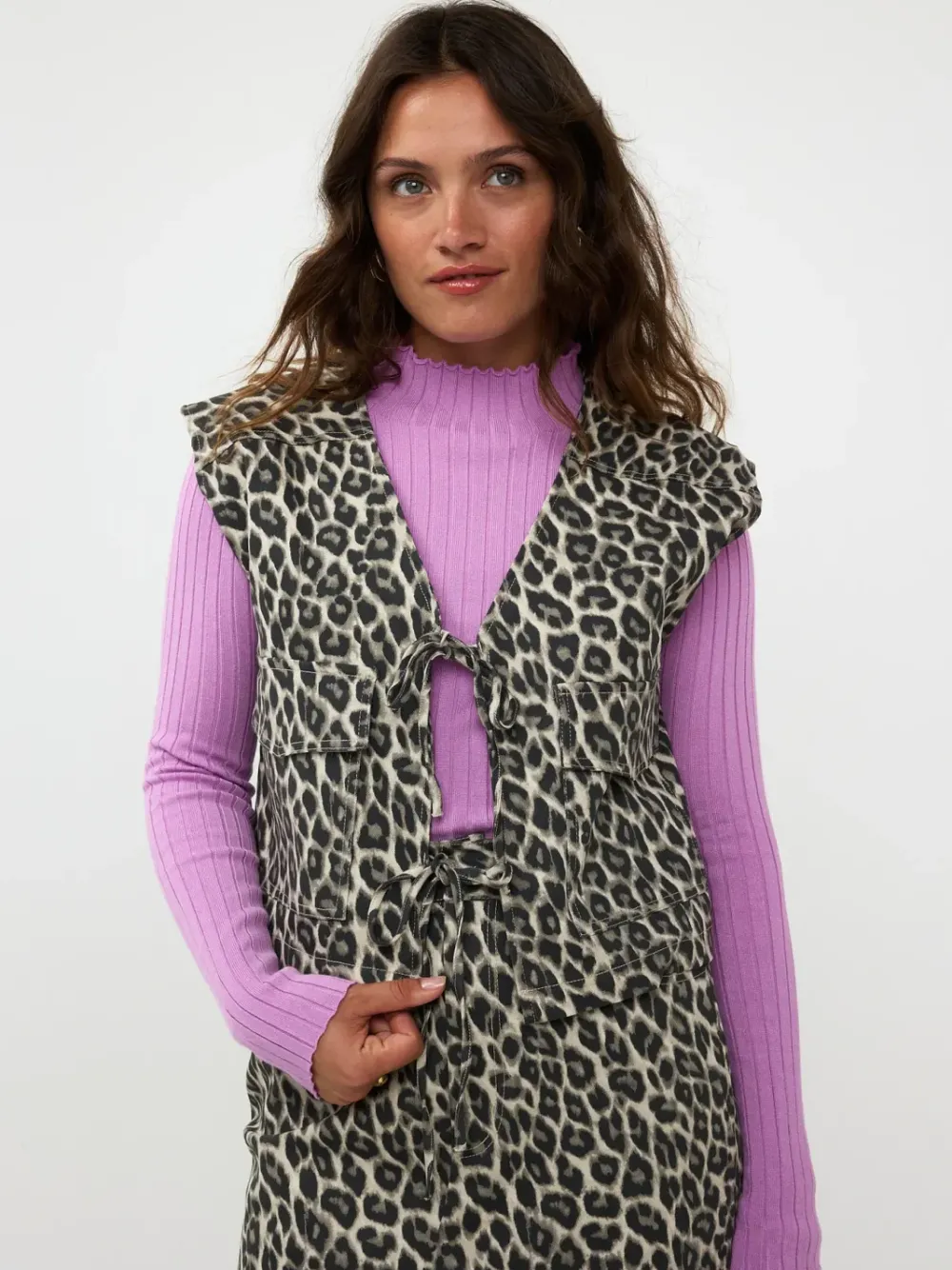 Discount Knitted top KitLilac Shirts & Tops | Truien & Sweaters
