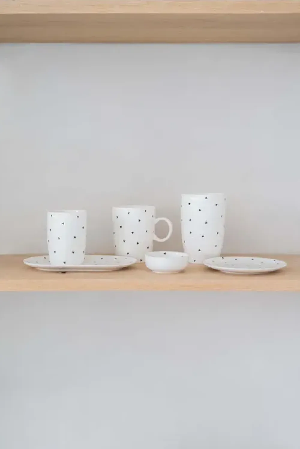 New koffiemok hartjes wit/antracietgrijs Keuken & Tafelen | Cadeau