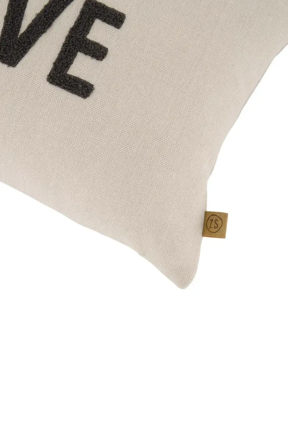 Hot kussen love 50x30cm antracietgrijs/zand Kussens & Plaids | Cadeau