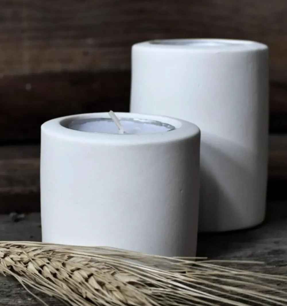 Discount Lekvall - Small white tealight holder Kaarsen & Kandelaars