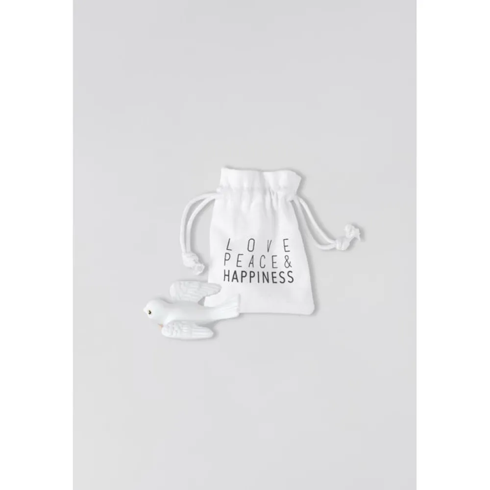 Outlet Lucky Charm Love Peace-Dove 6x8cm Woonaccessoires | Cadeau