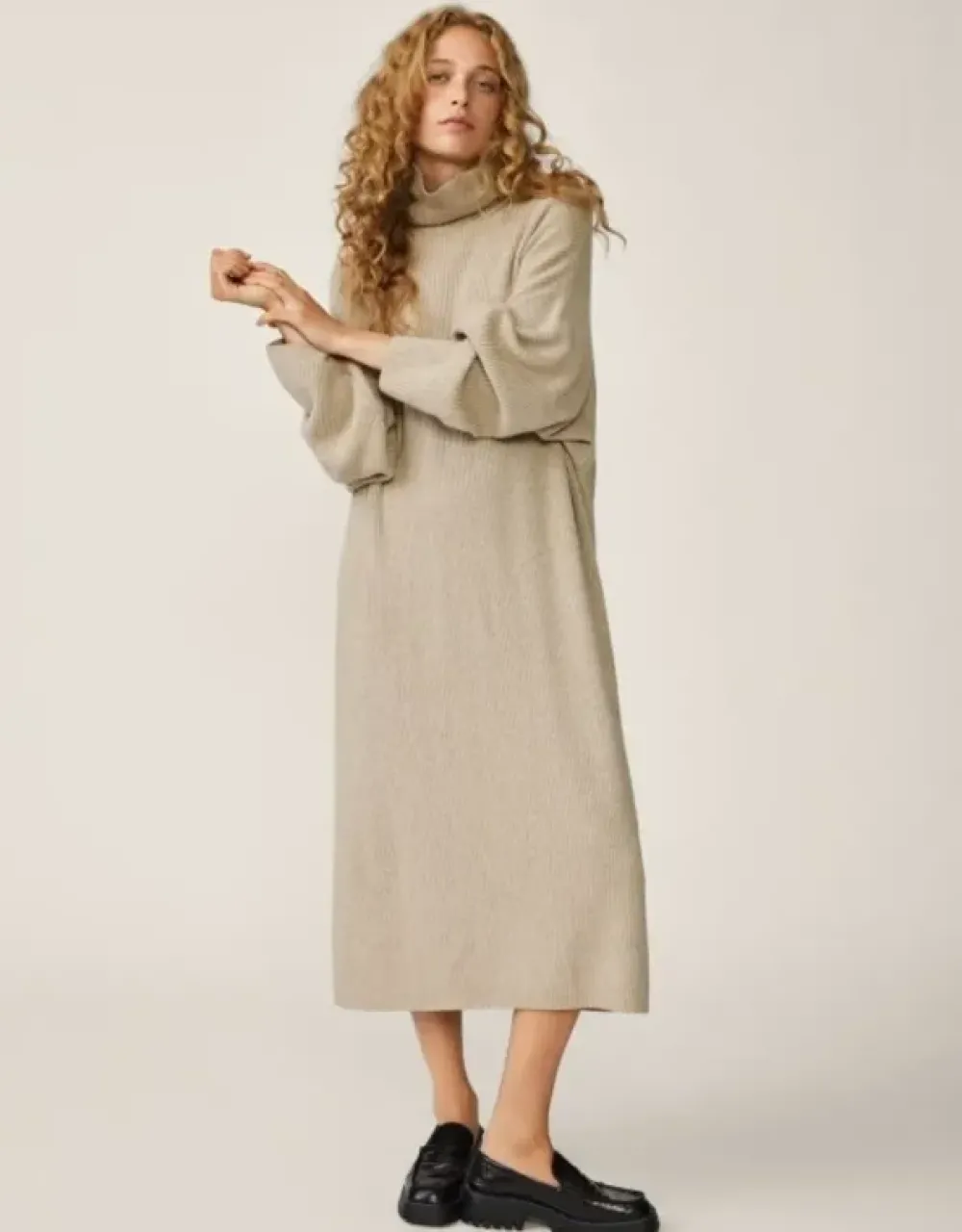 Outlet Magnea Rachelle Rib Dress - TRENCHCOAT MEL. Jurken