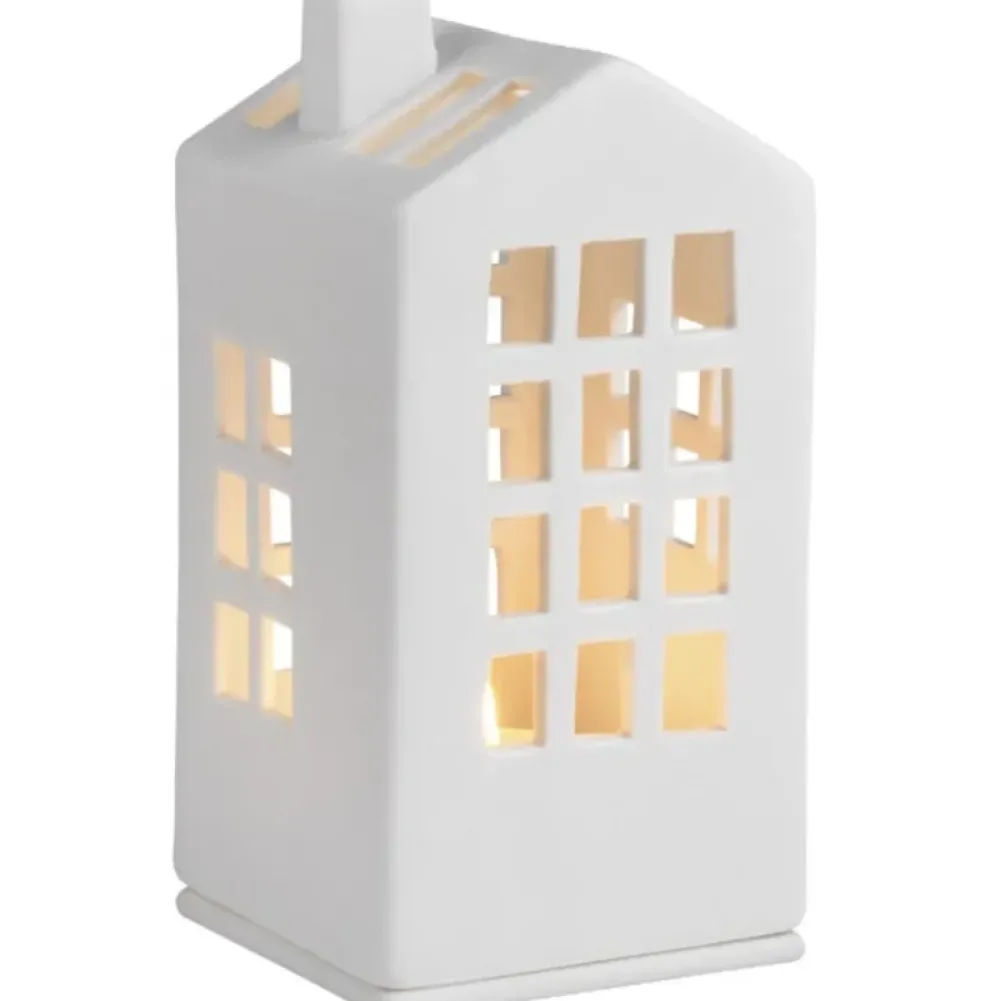 Outlet Mini light house - town halle 6x6x12,5cm Woonaccessoires | Kaarsen & Kandelaars