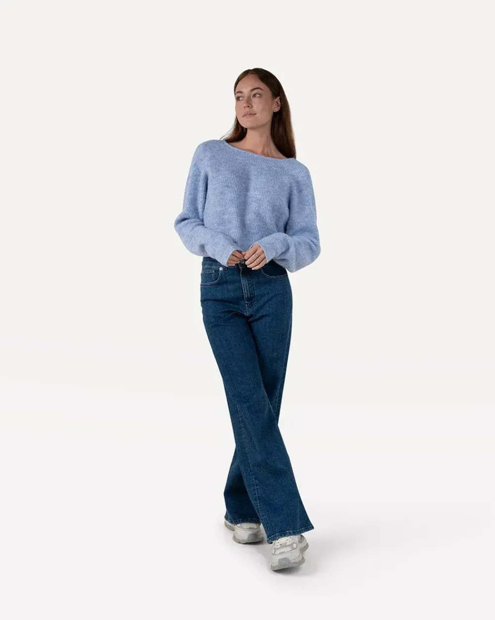 New Moore denim pantsStone indigo Jeans