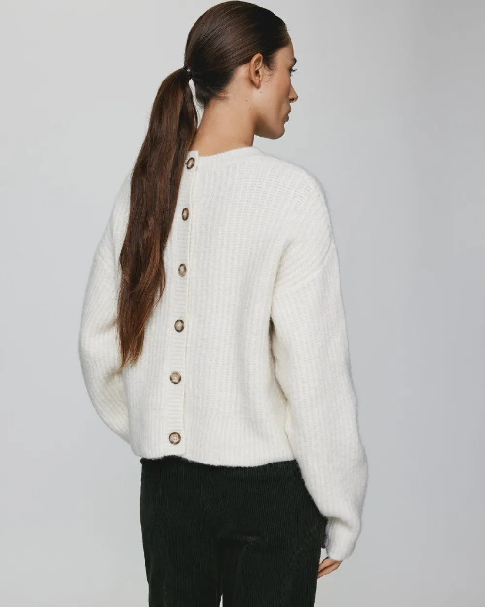 Best MSCHGittel Peggy PulloverEgret Melange Truien & Sweaters | Vesten