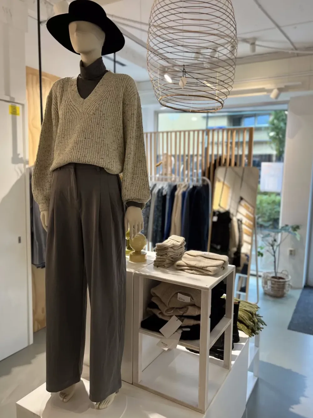 Discount MSCHHenrika HW Pants GREY MELANGE Broeken