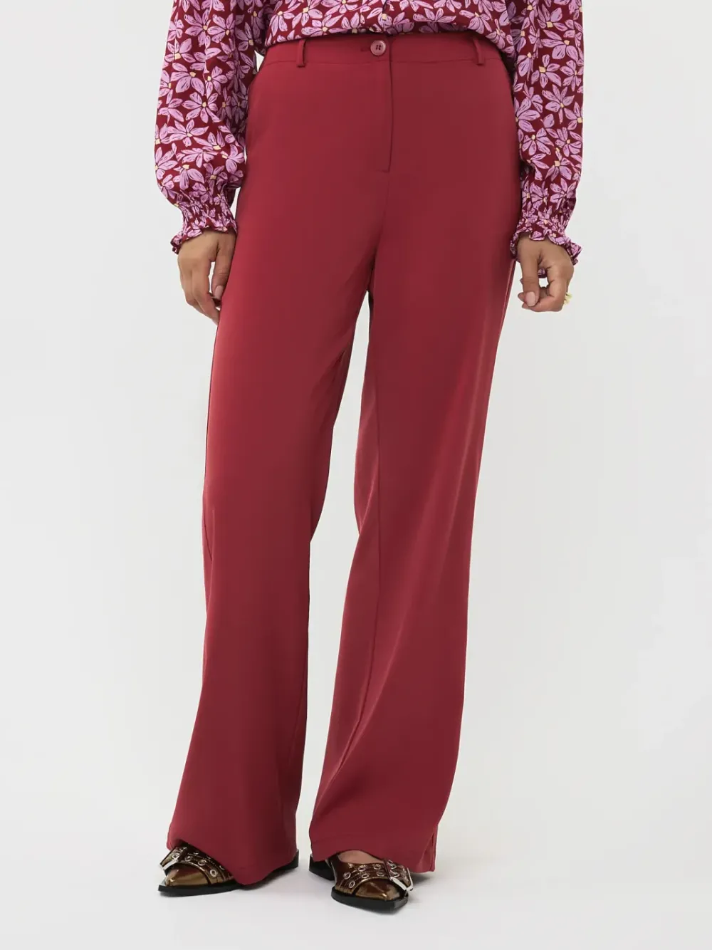 Outlet Pants SolangeWine red Broeken