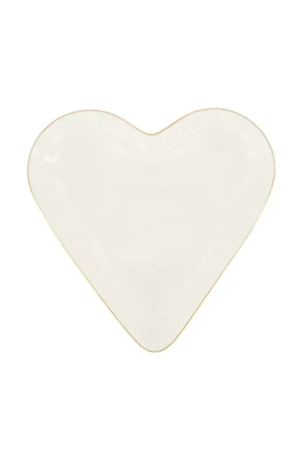 Outlet serveerschaal hartvorm wit/goud Keuken & Tafelen | Cadeau