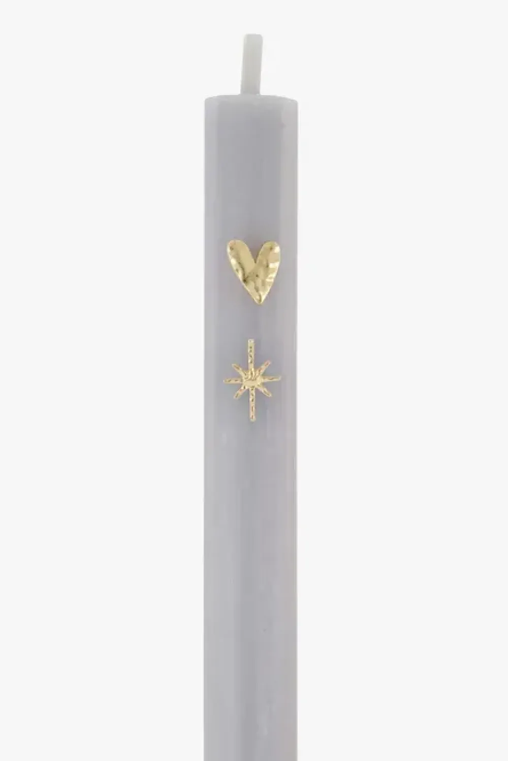 Clearance Set van 2 kaarspinnetjes hart/ster goud Woonaccessoires | Kaarsen & Kandelaars
