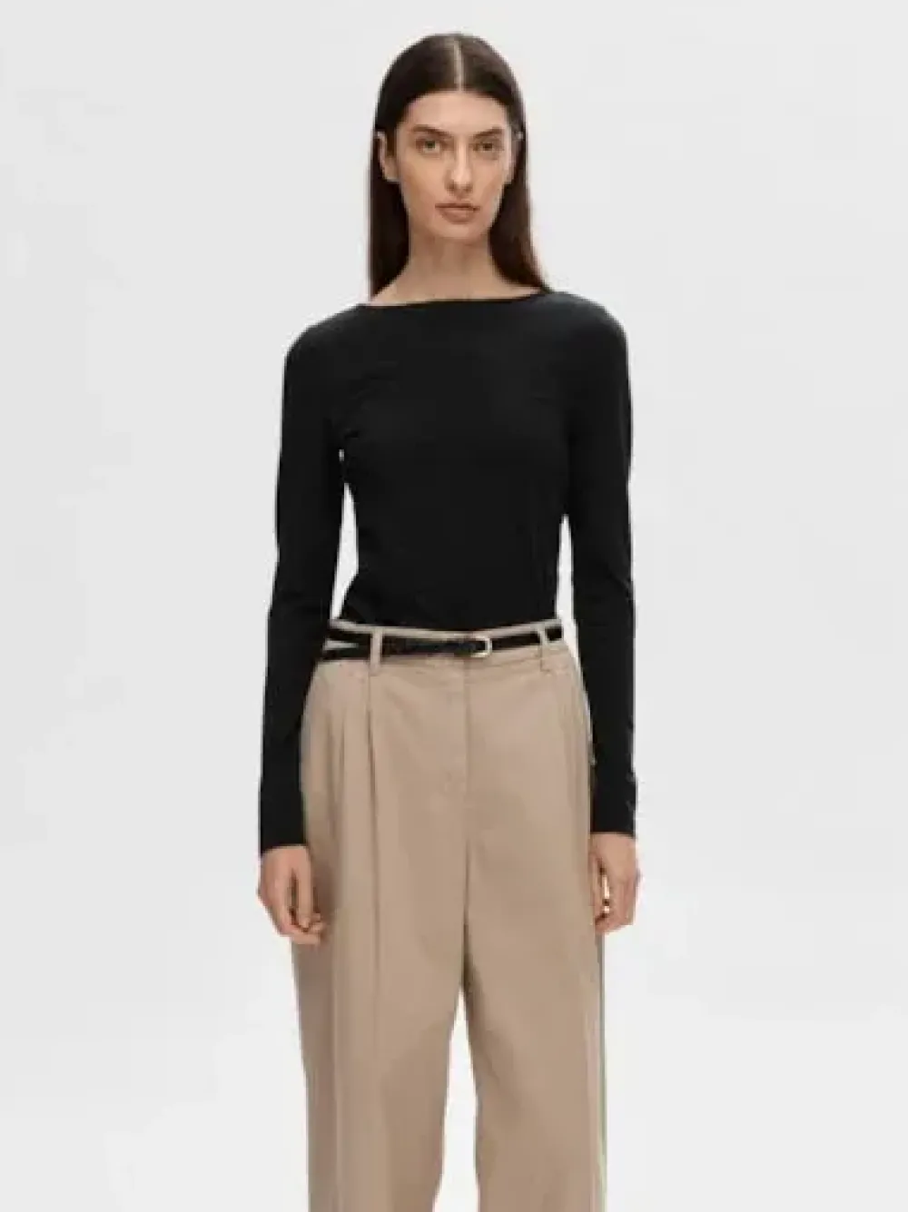 New SLFCORA LS REVERSIBLE TOP NOOSBlack Shirts & Tops