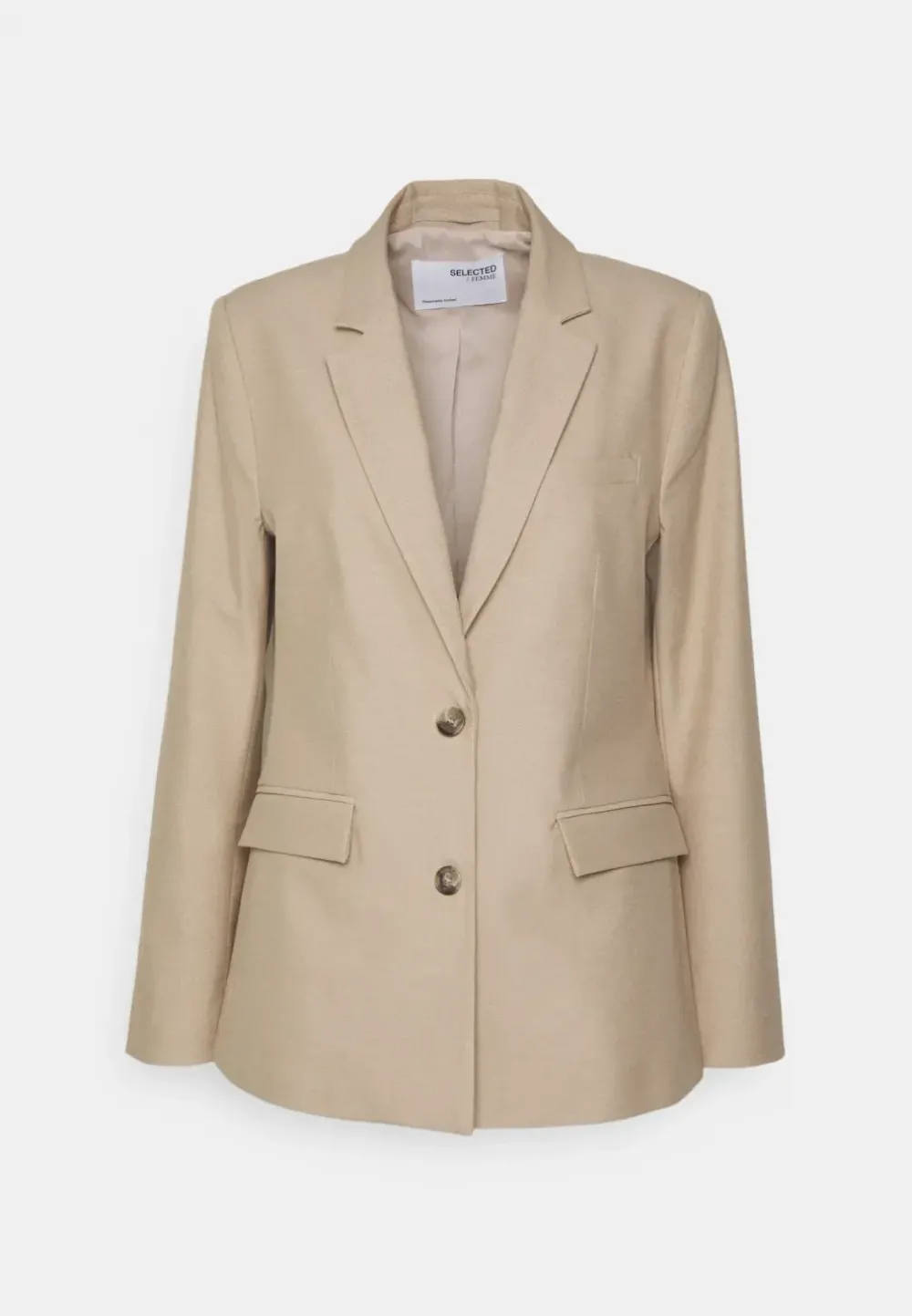 Fashion SLFELIANA LS BLAZER B NOOS Nomad MELANGE Blazers & Gilets
