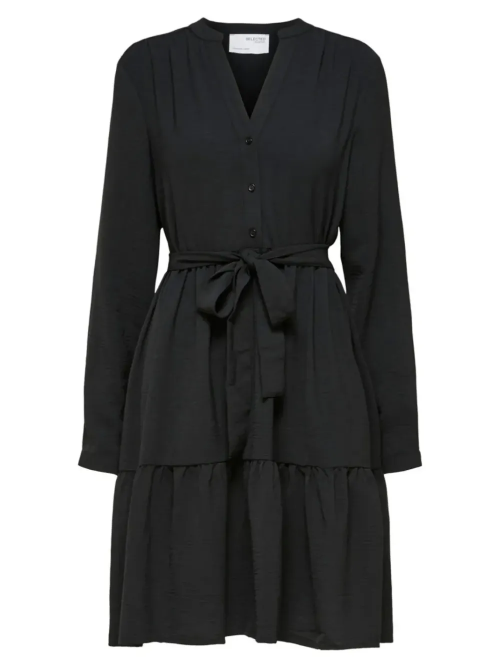 Discount # SLFMIVIA LS SHORT DRESS B NOOS Black Jurken