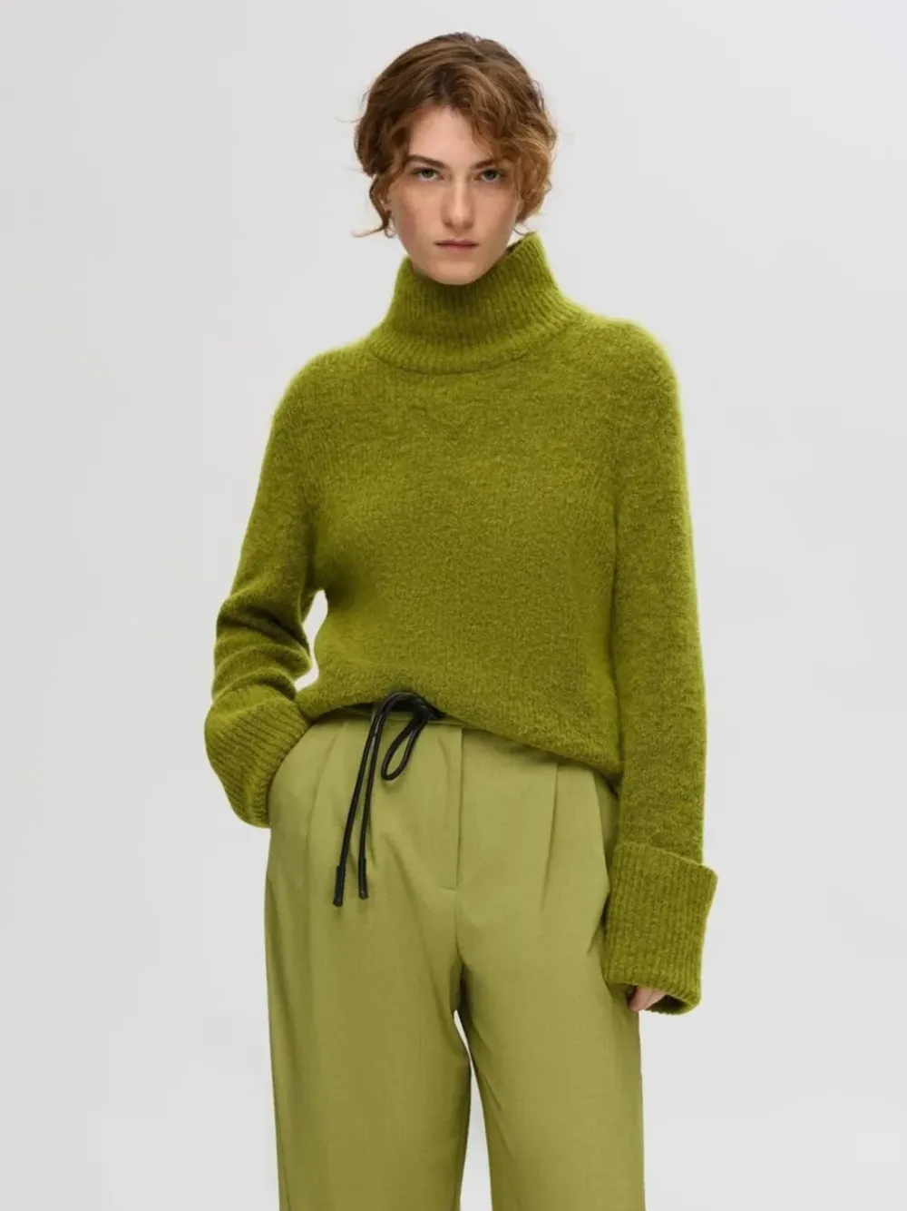 Fashion SLFNAJA LS KNIT O-NECKCardamom Seed Truien & Sweaters