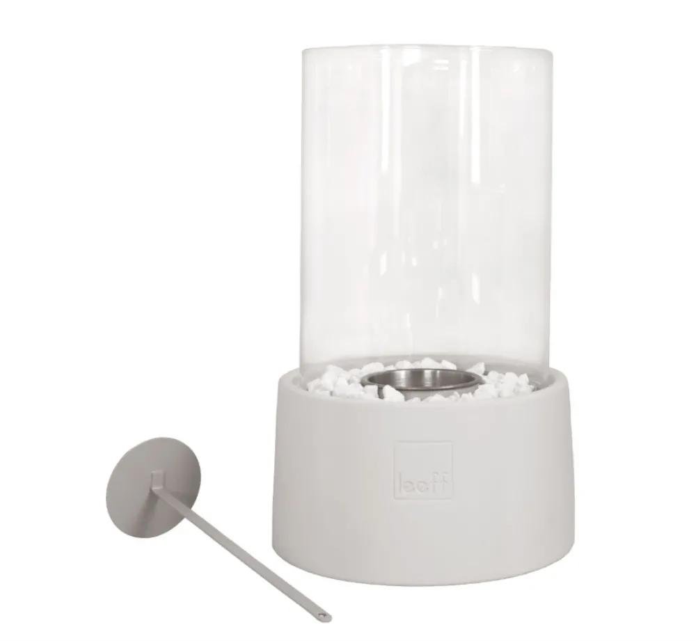 Online Stone fire - white - tafelhaard Woonaccessoires | Kaarsen & Kandelaars