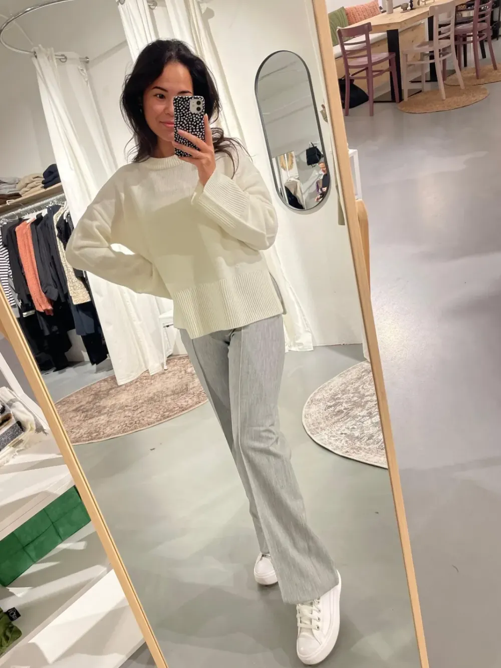 Hot Uma-MKikkoLight Grey melange Broeken