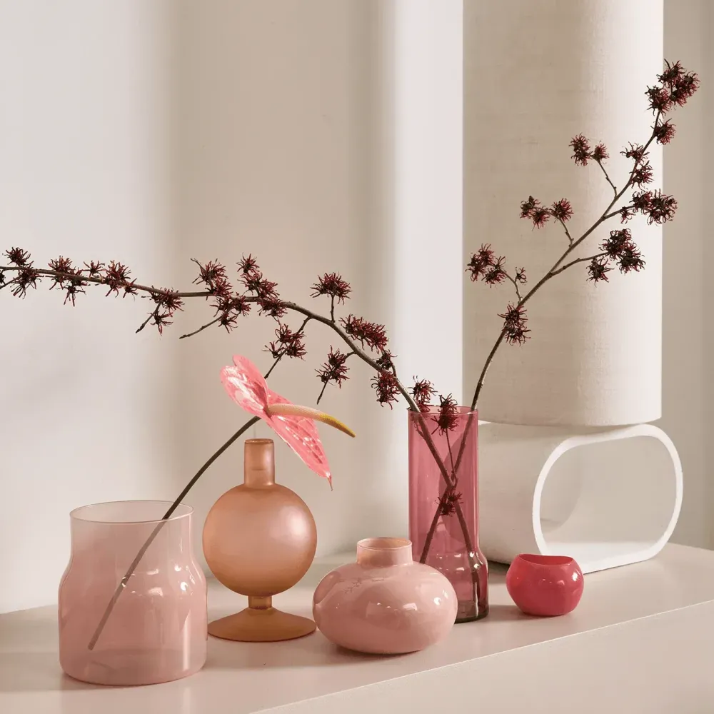 New Vase long Bodii, peach wip Potten & Vazen | Cadeau